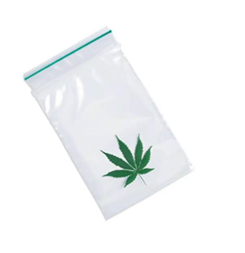 Woreczki strunowe z motywem liścia 100 sztuk