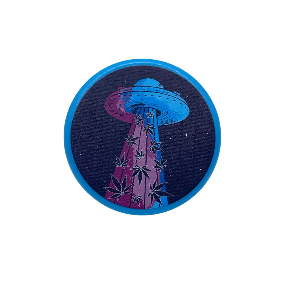 Plastikowy grinder Magic Leaf Alien Ship – neonowy młynek