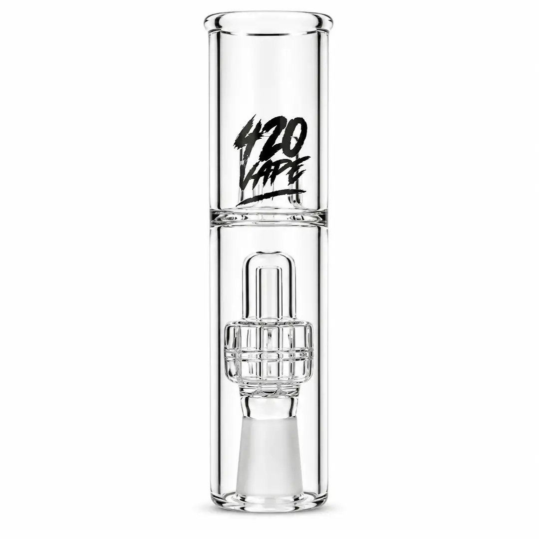 Uniwersalny Bubbler 420VAPE do Waporyzatorów – Szklany Filtr Wodny ze Szlifem 14,5 mm