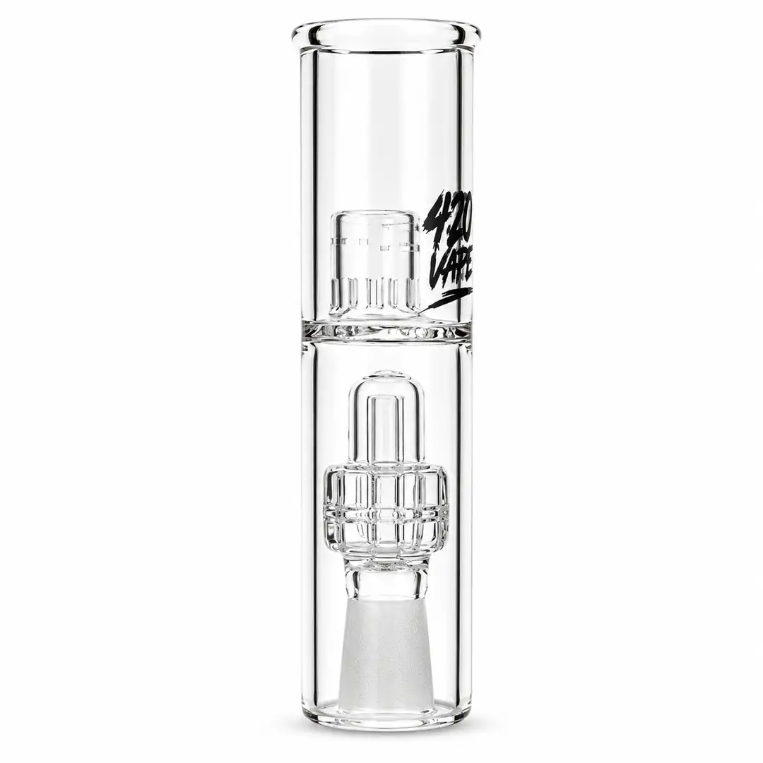 Uniwersalny Bubbler 420VAPE do Waporyzatorów – Szklany Filtr Wodny ze Szlifem 14,5 mm