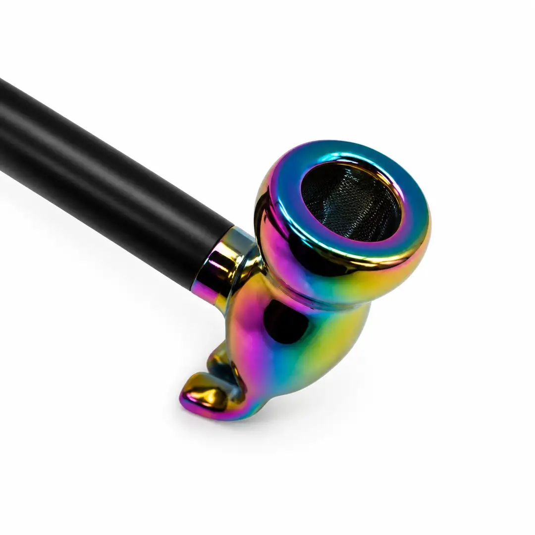 Pancerna Fajka Ręczna Hammer Pipe – Szklano-Aluminiowy Młotek z Wyjmowaną Komorą Smakową