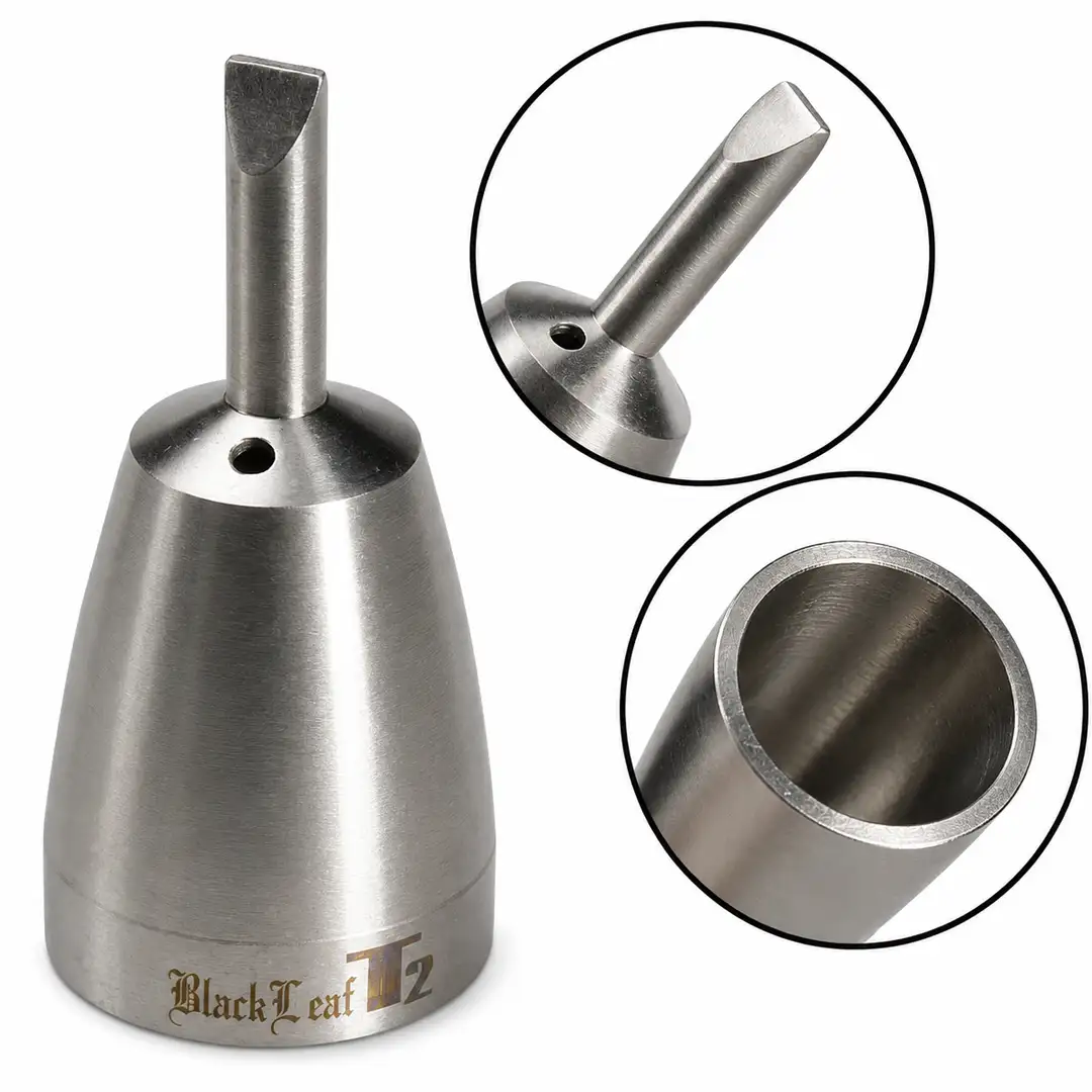 Tytanowy Carb Cap Dabber Black Leaf T2 60 mm (Tytan Grade 2)