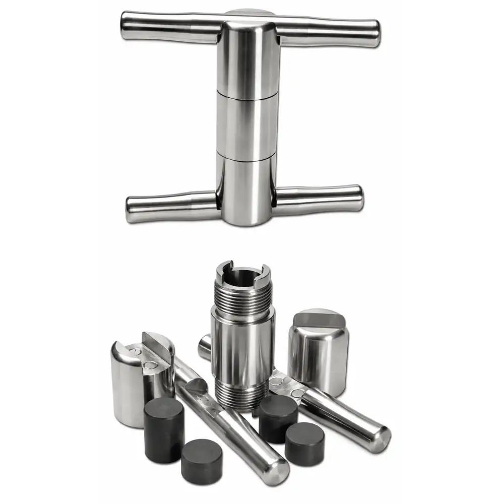 Stalowa Magnetyczna Prasa do Ziół i Pyłku Super Steel Pollen Press 85mm