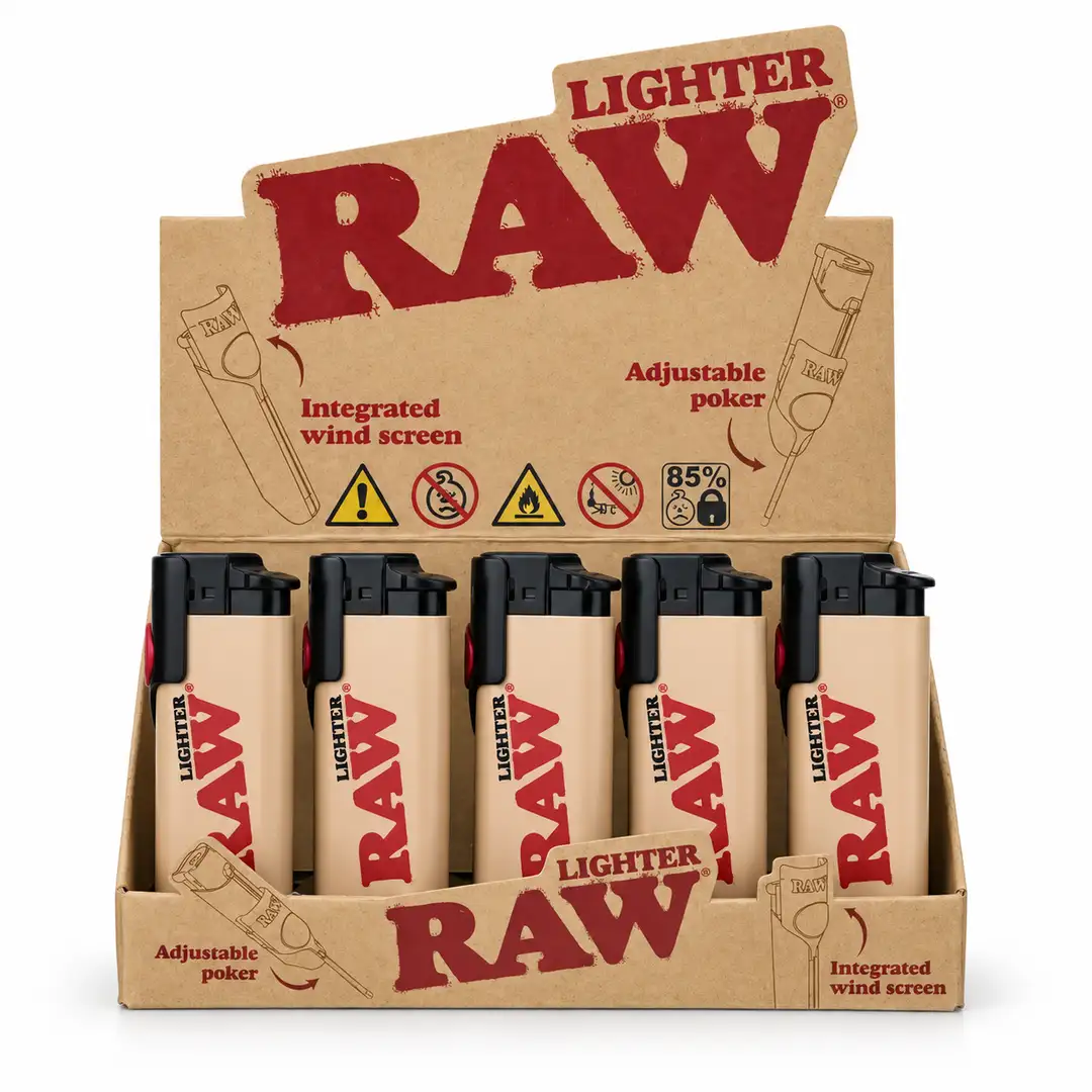 Metalowa Zapalniczka Przeciwwiatrowa RAW Phoenix – z Wysuwanym Ubijakiem