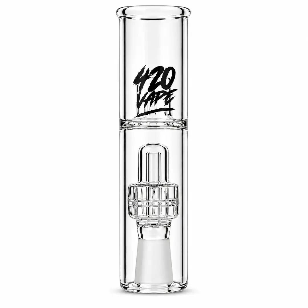 Uniwersalny Bubbler 420VAPE do Waporyzatorów – Szklany Filtr Wodny ze Szlifem 14,5 mm