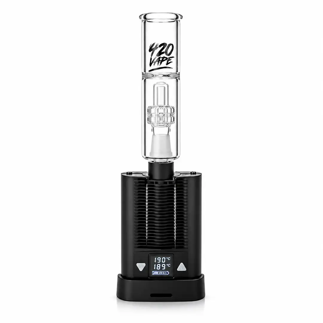 Uniwersalny Bubbler 420VAPE do Waporyzatorów – Szklany Filtr Wodny ze Szlifem 14,5 mm