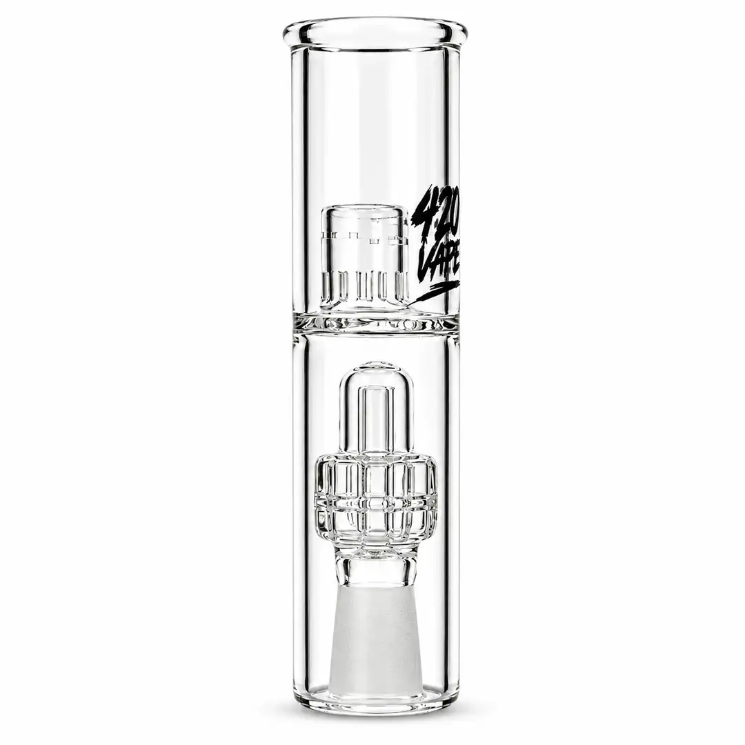 Uniwersalny Bubbler 420VAPE do Waporyzatorów – Szklany Filtr Wodny ze Szlifem 14,5 mm