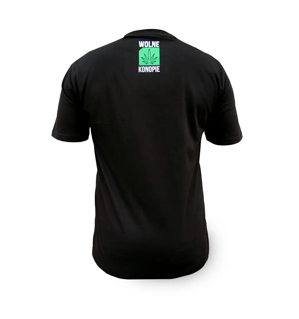 Koszulka Wolne Konopie męska czarna