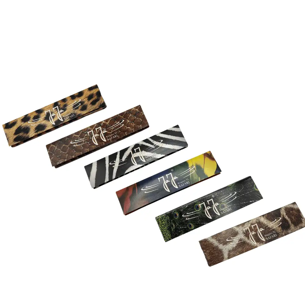 Bletki JaJa Safari King Size XL – Papier ryżowy z motywami zwierząt