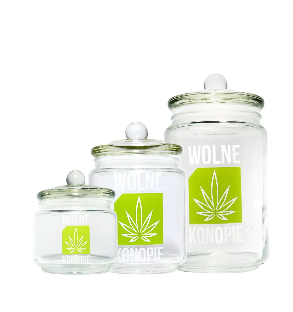 Słoik na susz Wolne Konopie – hermetyczne przechowywanie ziół
