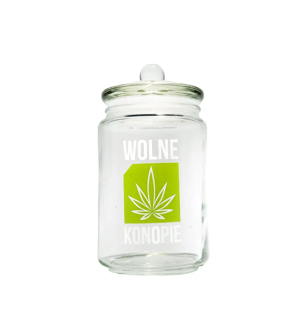 Słoik na susz Wolne Konopie – hermetyczne przechowywanie ziół