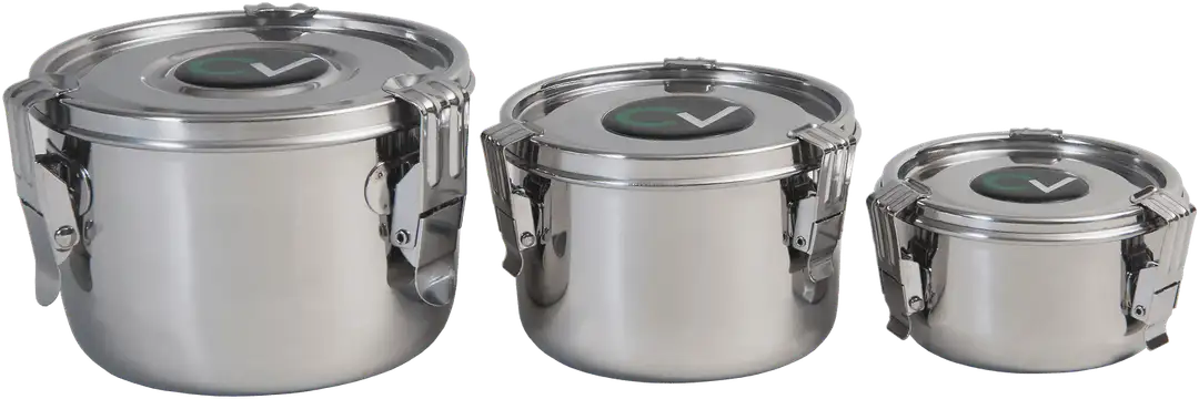 CVault pojemnik do dojrzewania i przechowywania ziół – stal nierdzewna