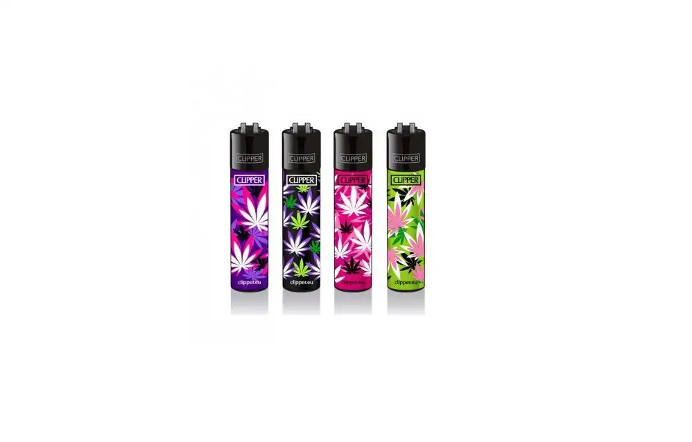 Zapalniczka Clipper Pink Leaves gazowa napełnialna z regulacją płomienia