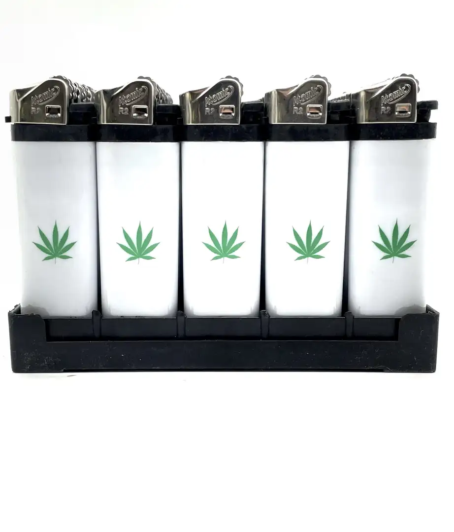 Zapalniczka z liściem konopi – klasyczna wielokrotnego użytku