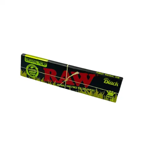 Bletki RAW Organic Black King Size Hemp Slim
