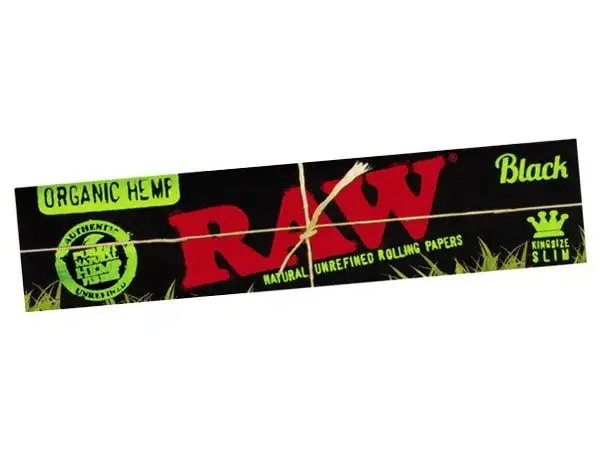 Bletki RAW Organic Black King Size Hemp Slim
