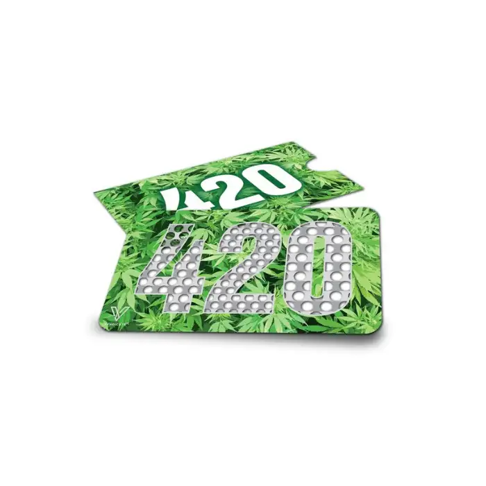 Grinder karta 420 Liście – stylowy gadżet do mielenia suszu