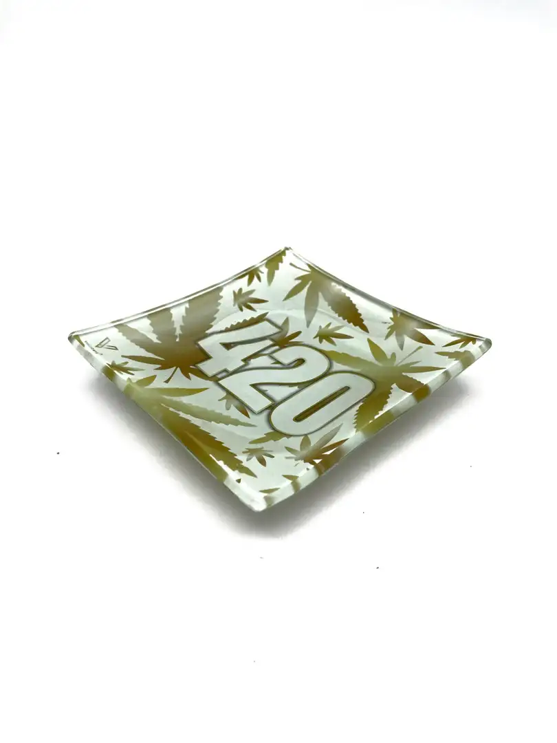 V Syndicate Szklana popielniczka 420 Gold