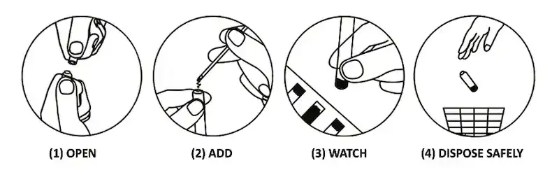 Pro test Fake Weed Cannabis Reagent Test ( 1 Test ) - wykryj fałszywą marihuanę