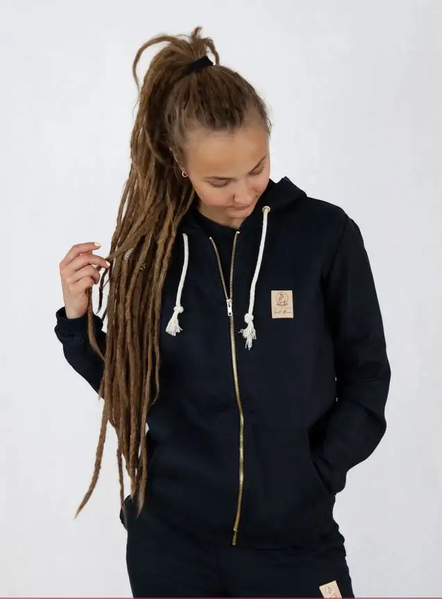 Breed Bros Bluza z konopi Unisex czarna