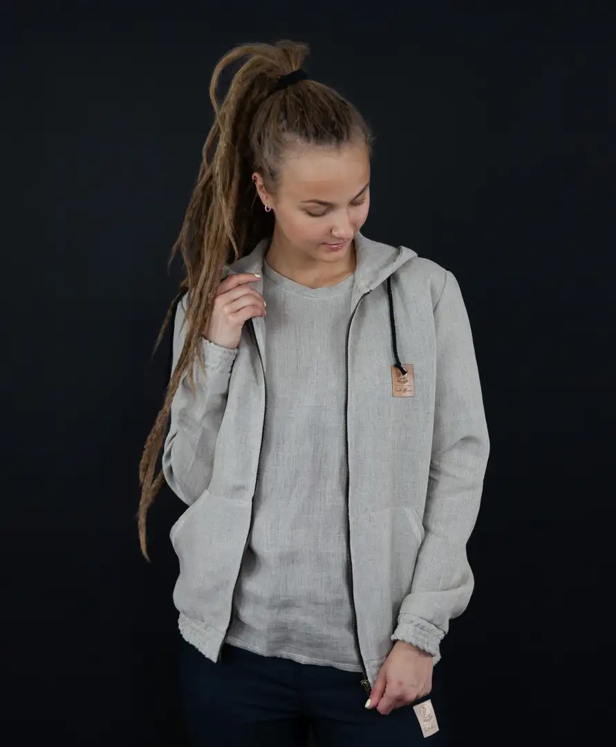 Bluza konopna Breed Bros unisex naturalny beż