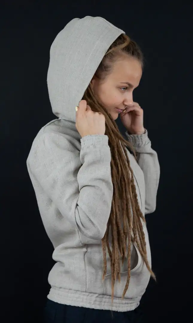 Bluza konopna Breed Bros unisex naturalny beż