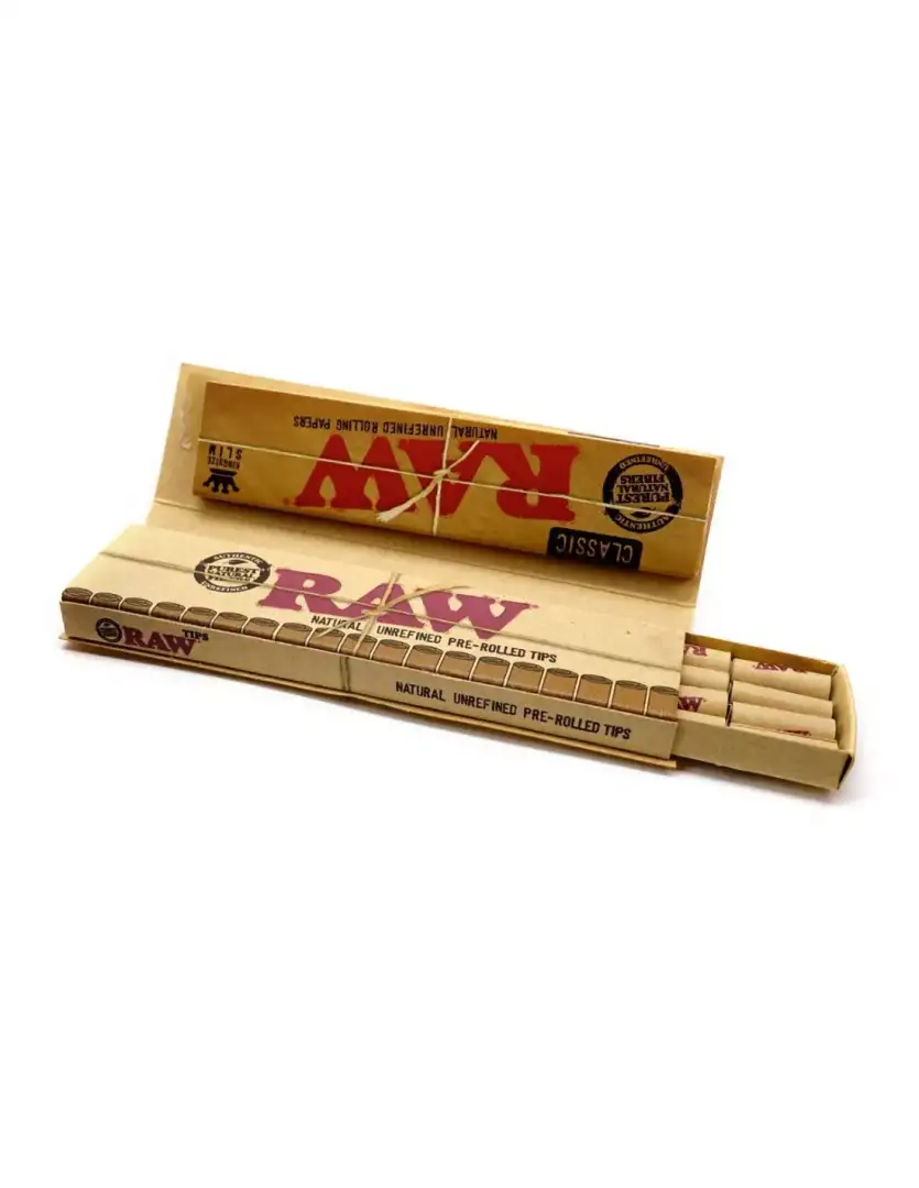 RAW Masterpiece Connoisseur Bibułki Bletki z filterkami pre-rolled Organic Koneser KS Slim