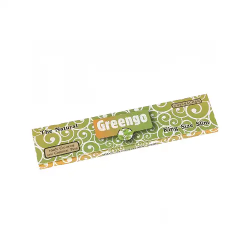 GREENGO King Size Slim – Bibułki niebielone + filtry (34 szt.)
