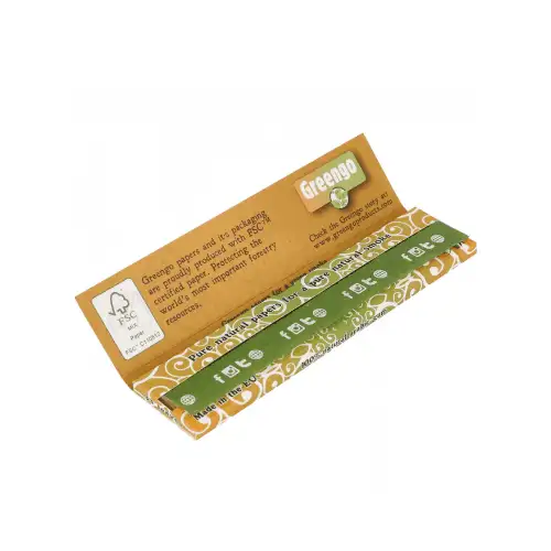 GREENGO King Size Slim – Bibułki niebielone + filtry (34 szt.)