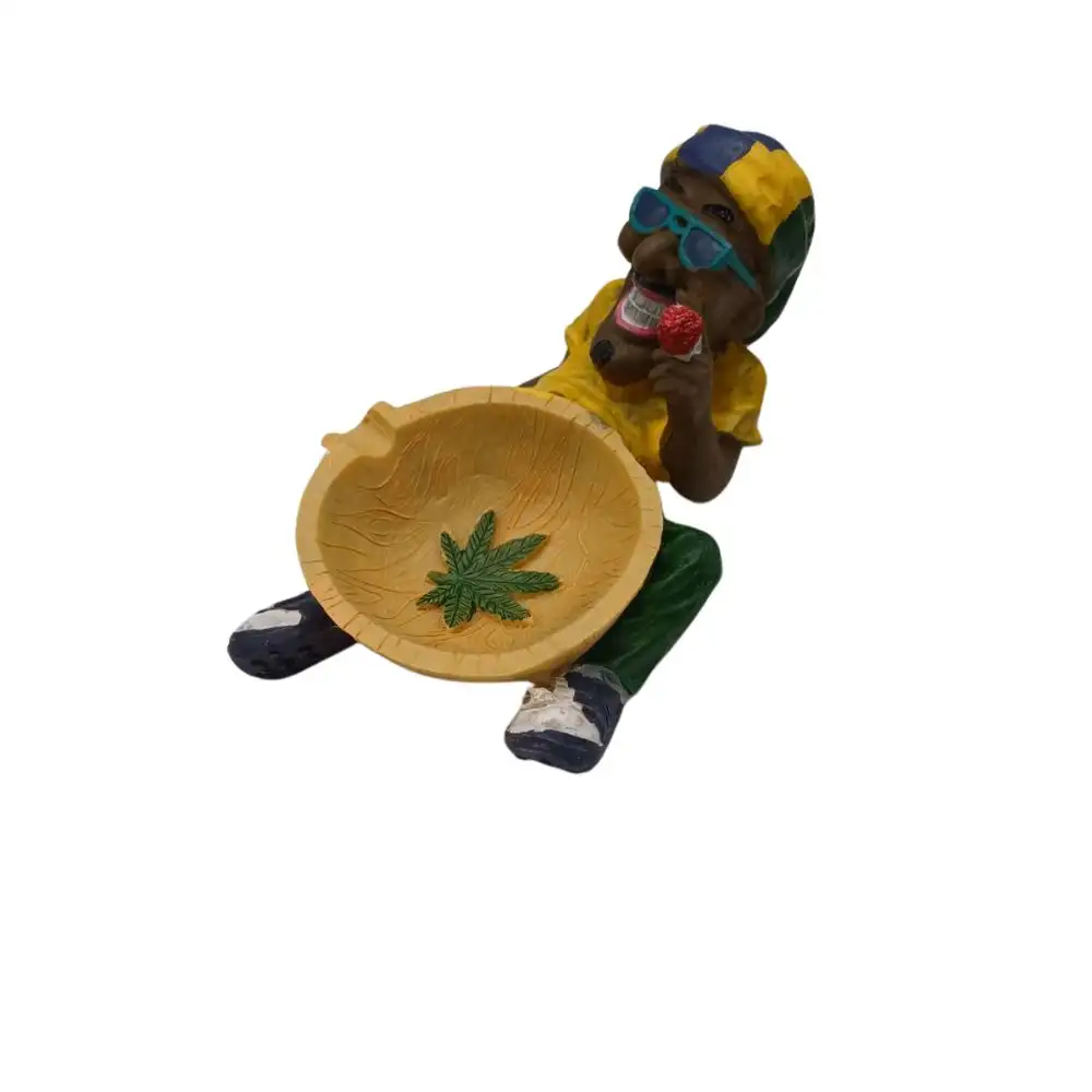 Popielniczka ceramiczna Rasta z misą Ganja