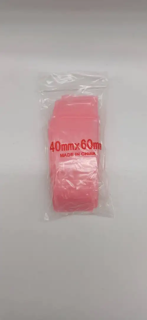 Różowe Woreczki Strunowe 40×60 mm - Wzmocnione Etui LDPE bez Nadruku (100szt.)