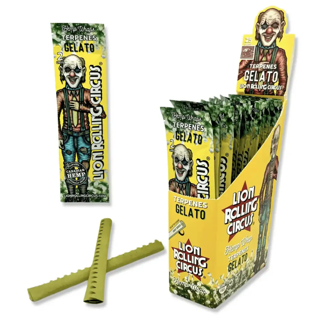 Lion Rolling Circus Blanty Konopne Hemp z terpenami 2 szt.