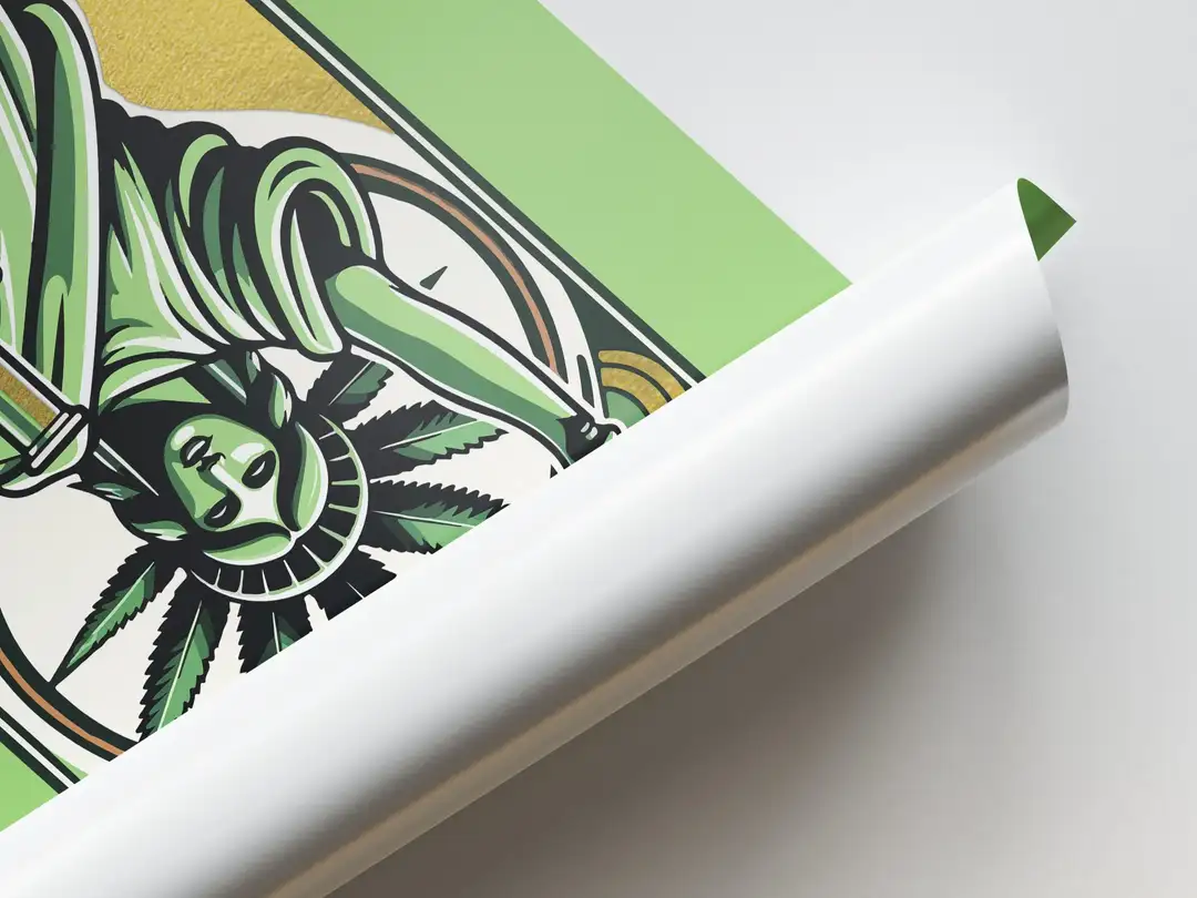 Plakat “Freedom Is Now” z Ikonicznym Motywem Statuy Wolności