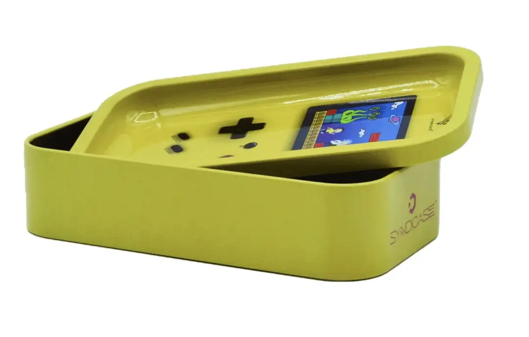 Pudełko z Pokrywą i Tacką Syndicase Game Head 21x13.5 cm Stylowe Przechowywanie i Organizacja