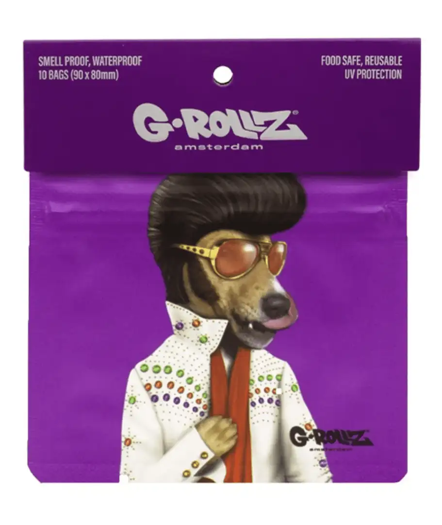 Woreczek na susz G-Rollz Elvis Presley 9x8 cm - zapachoodporny