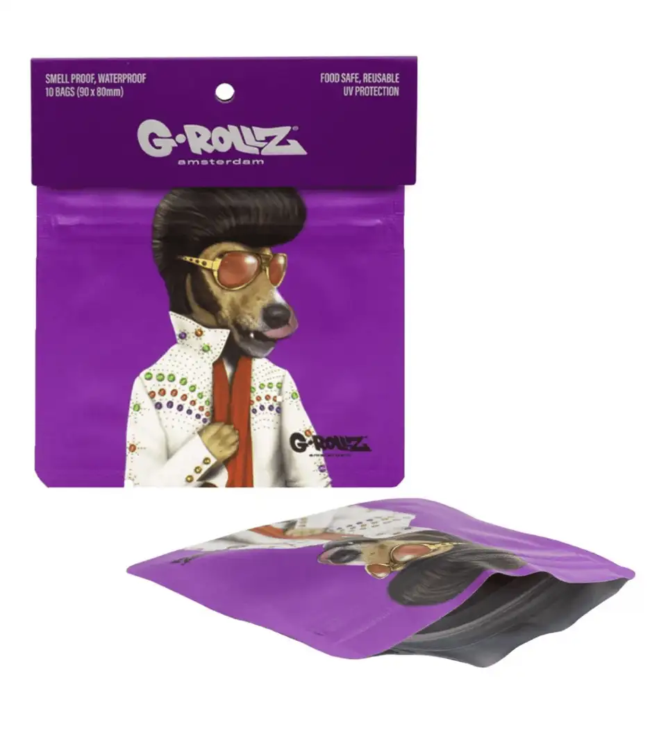 Woreczek na susz G-Rollz Elvis Presley 9x8 cm - zapachoodporny