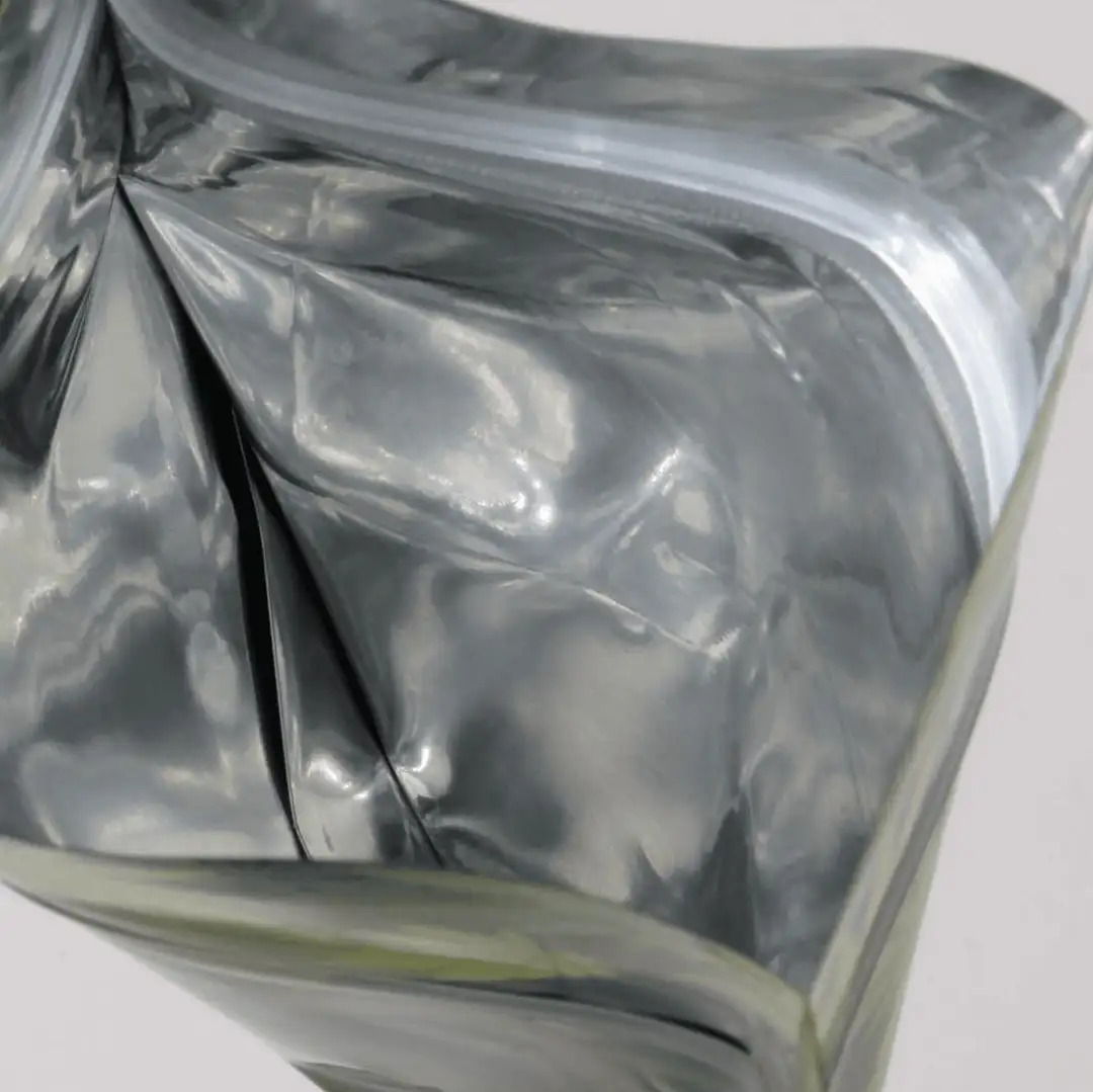 Hermetyczne Torebki Mylar Black Leaf® 224×190 mm - Metalizowane Opakowania z Motywem Dolara