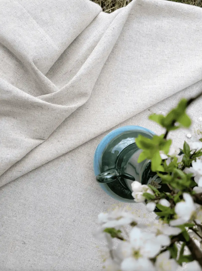 Tkanina bawełniano-konopna Płócienna 70% Bawełna 30% Konopie – Naturalna i Ekologiczna 1mb