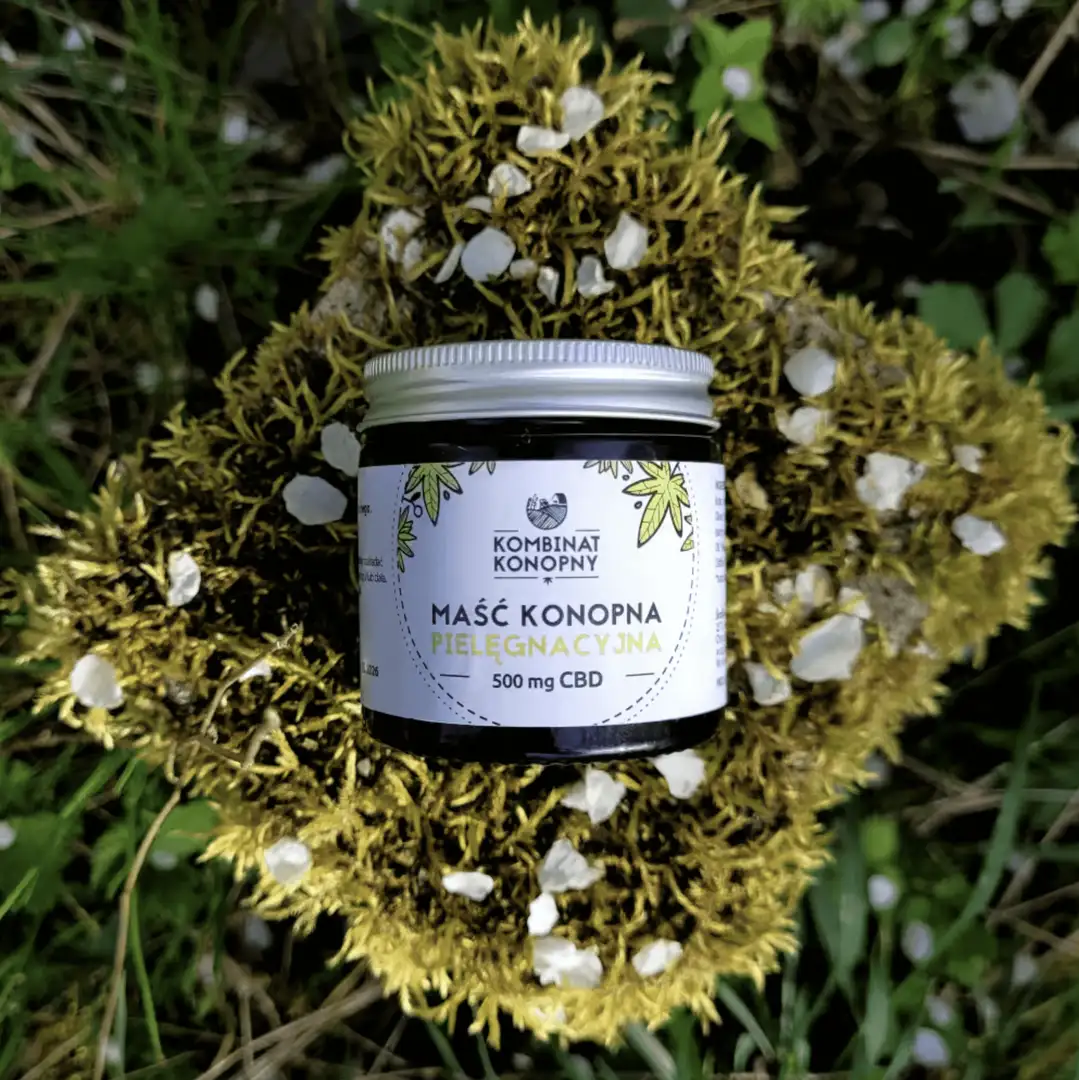 Maść konopna pielęgnacyjna z CBD 500mg - nawilżenie i regeneracja