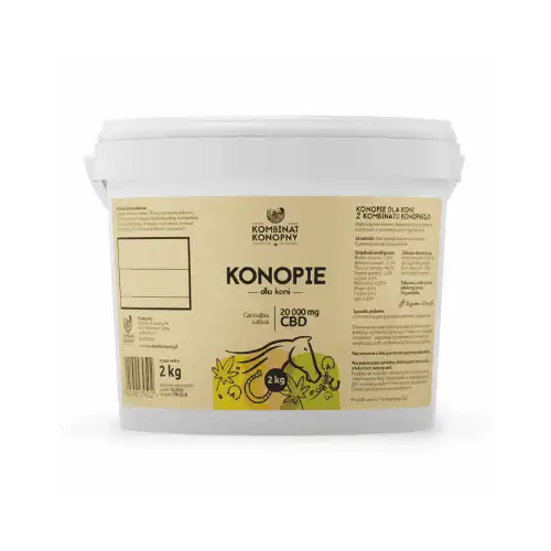 Konopie dla koni – pasza uzupełniająca z CBD - 2 kg