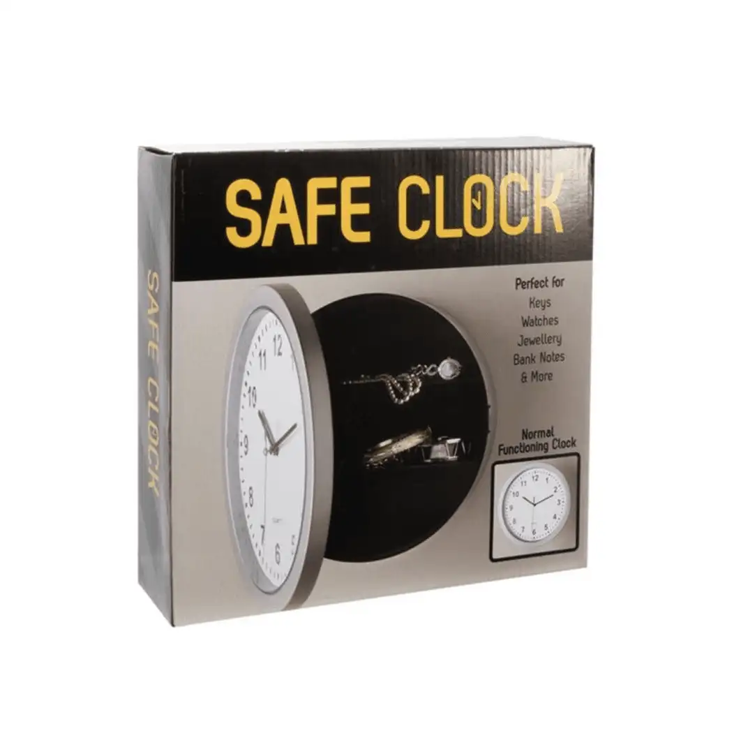 Zegar ścienny STASH CLOCK – dyskretna skrytka z klasą