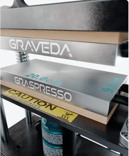 Graspresso EPIC 20T Rosin Press – prasa hydrauliczna z manometrem płyty 20x9 cm