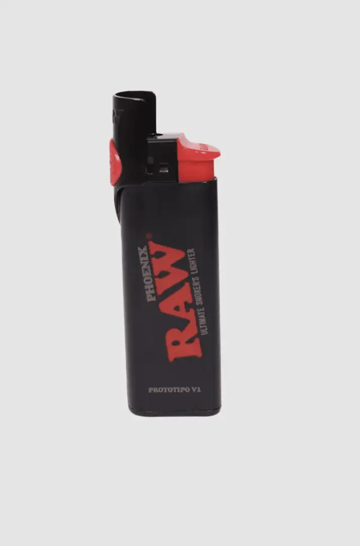 Zapalniczka RAW Phoenix z osłoną przeciwwiatrową i ubijakiem metalowa wielokrotnego napełniania