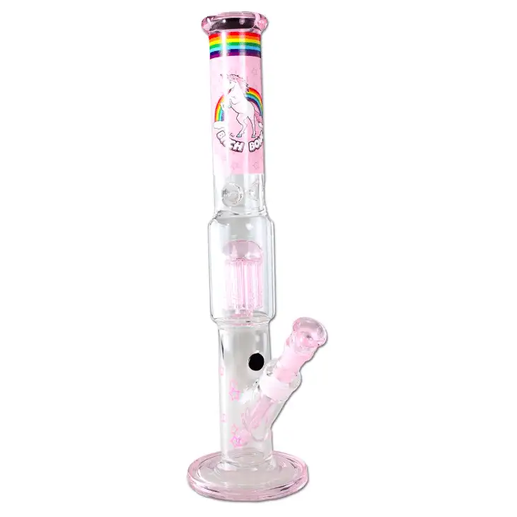 Black Leaf BITCH Bong Różowe Bongo Zestaw w Walizce