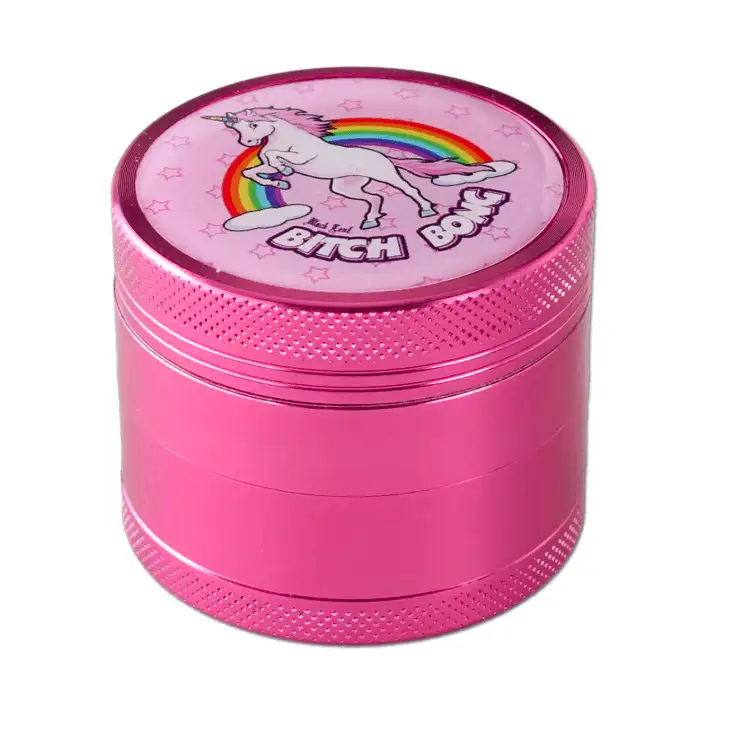 Black Leaf BITCH Bong Różowe Bongo Zestaw w Walizce