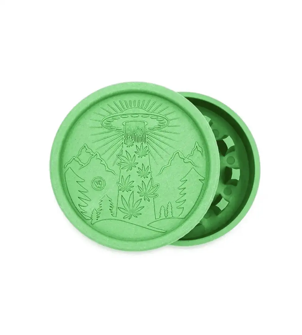 Młynek z Włókna Konopnego FIRE-FLOW ™ Alien 55 mm – Ekologiczny Styl i Wydajność