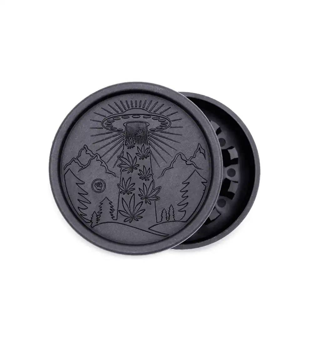 Młynek z Włókna Konopnego FIRE-FLOW ™ Alien 55 mm – Ekologiczny Styl i Wydajność