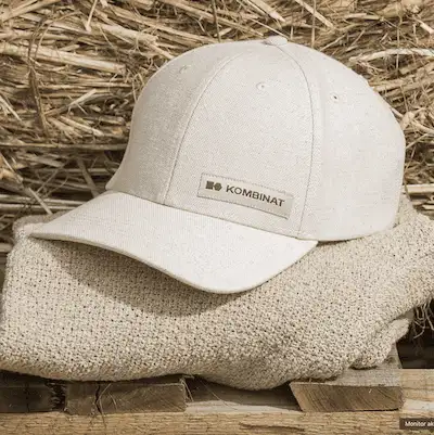 Ekologiczna Czapka Bejsbolówka Bawełniano-Konopna KOMBINAT – Splot Panama | Made in Poland