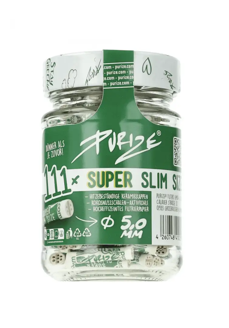 Filtry węglowe Purize Super Slim Size – 5 mm