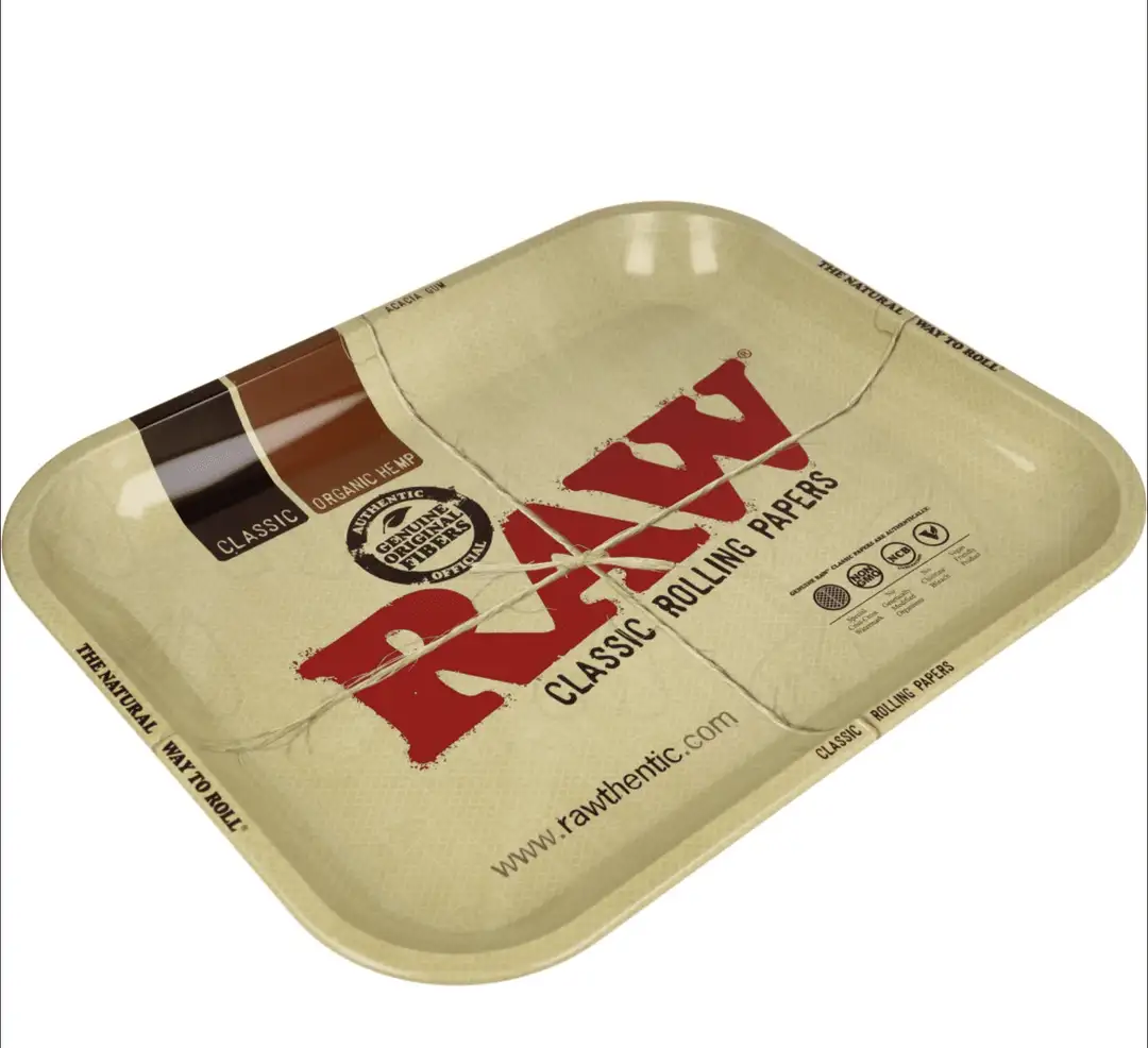 RAW Tacka do zwijania jointów XXL metalowa 34x27,5 cm – klasyczna tacka RAW